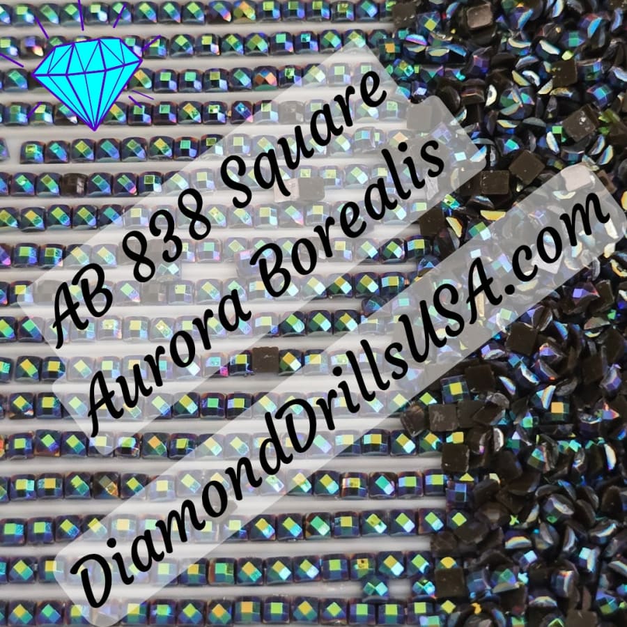 AB 838 SQUARE Aurora Borealis 5D Diamond Painting Drills