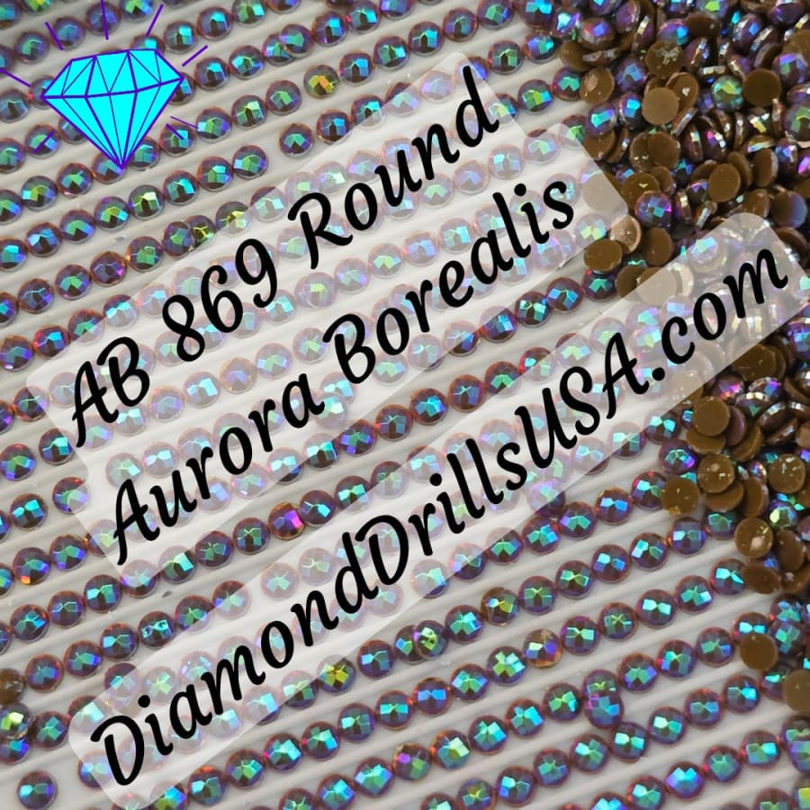 AB 869 ROUND Aurora Borealis 5D Diamond Painting Drills
