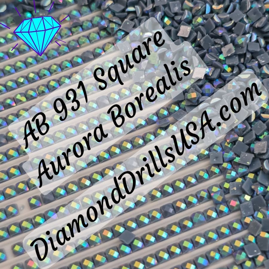 AB 931 SQUARE Aurora Borealis 5D Diamond Painting Drills