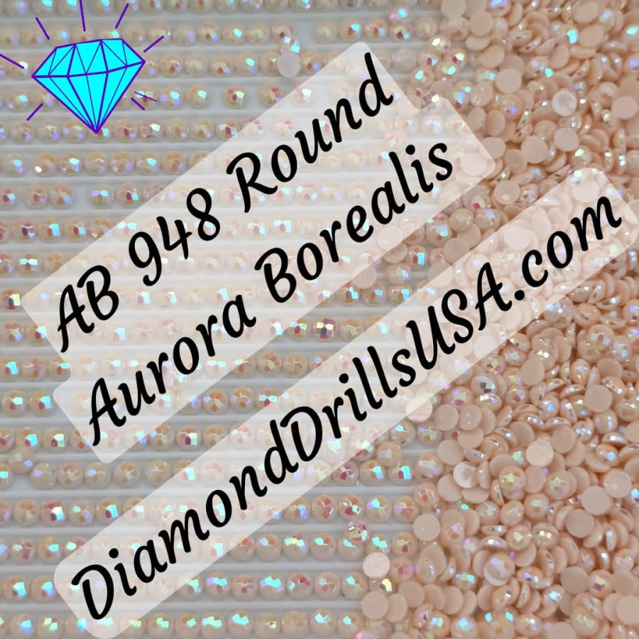 AB 948 ROUND Aurora Borealis 5D Diamond Painting Drills
