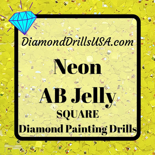 AB Neon Jelly SQUARE Aurora Borealis 5D Diamond Painting