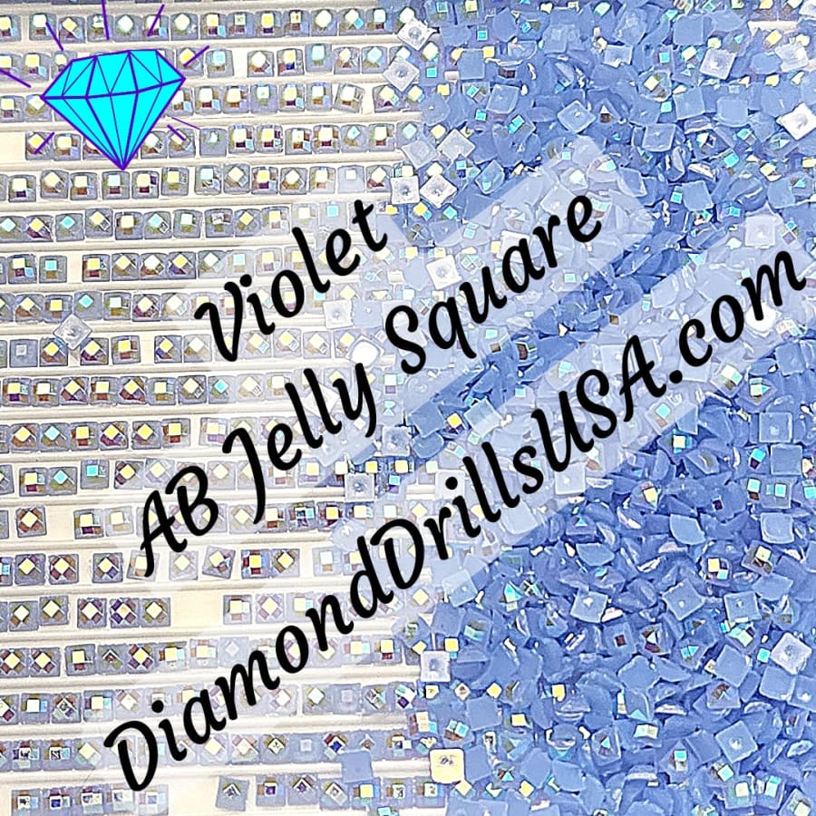 AB Violet Jelly SQUARE Aurora Borealis 5D Diamond Painting