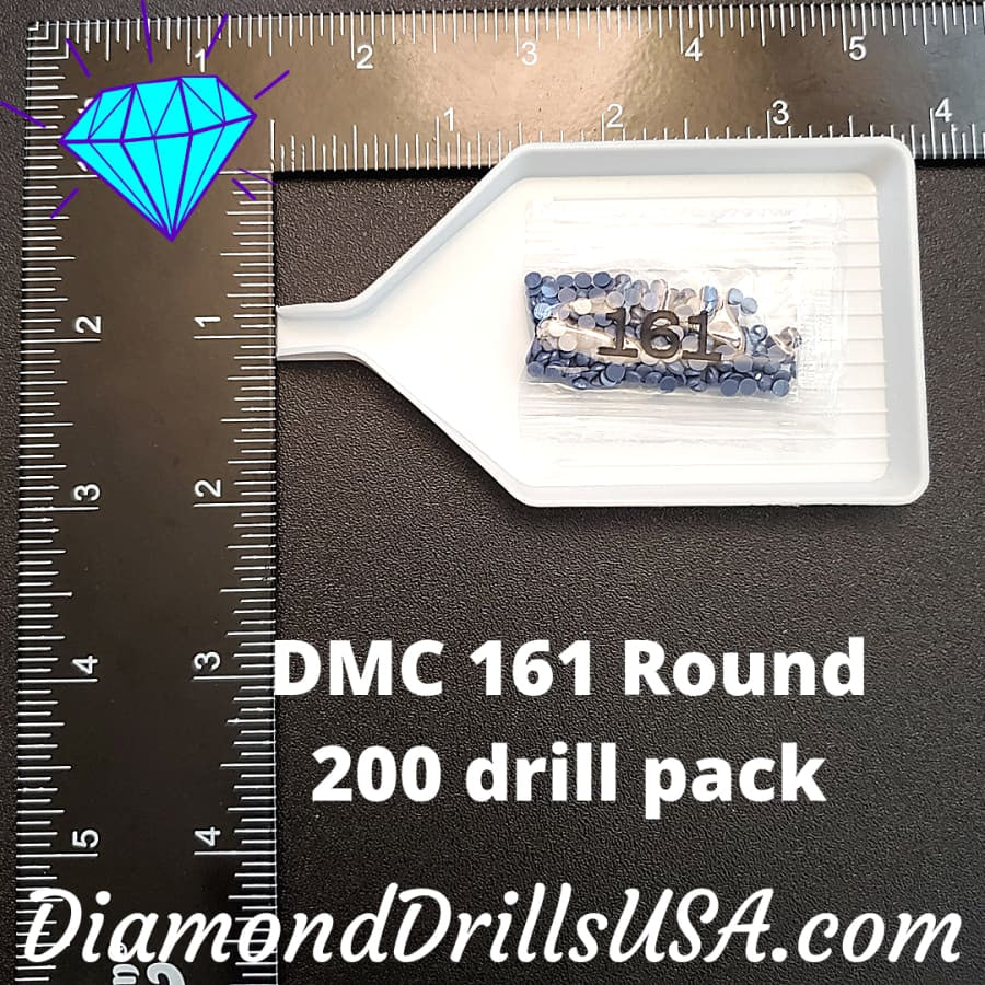 DMC 161 ROUND 5D Diamond Painting Drills Beads DMC 161 Gray