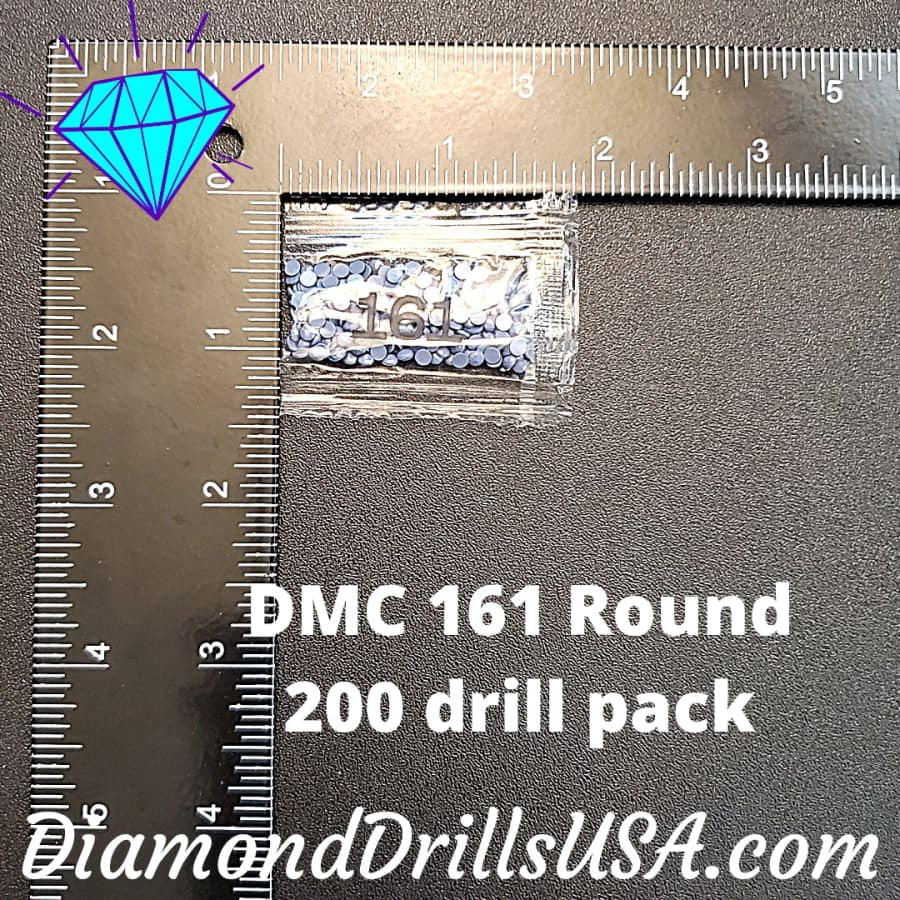 DMC 161 ROUND 5D Diamond Painting Drills Beads DMC 161 Gray