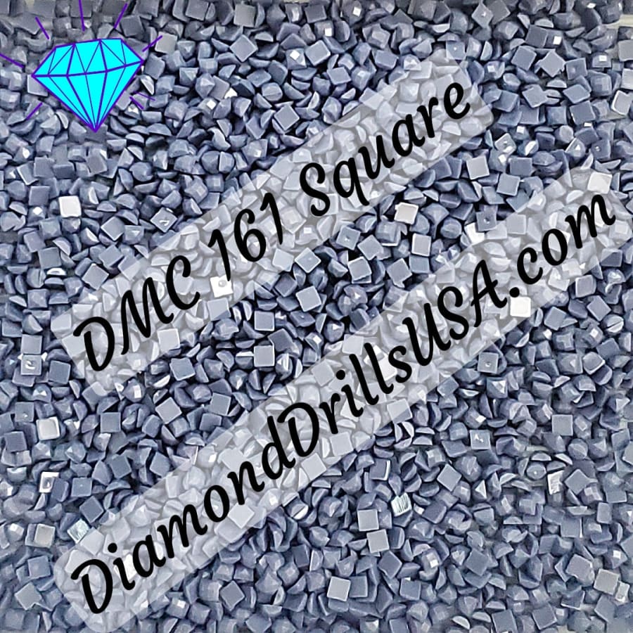 DMC 161 SQUARE 5D Diamond Painting Drills Beads DMC 161 Gray