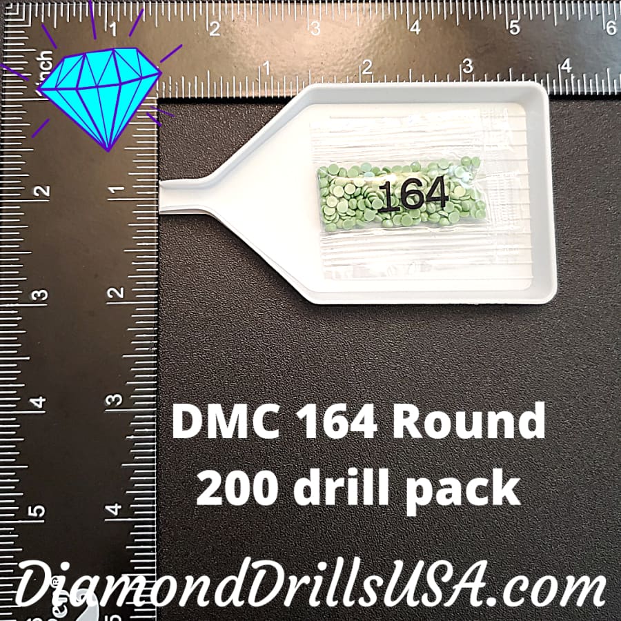 DMC 164 ROUND 5D Diamond Painting Drills Beads DMC 164 Light