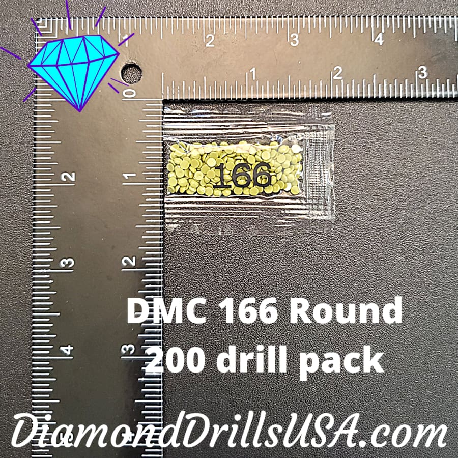 DMC 166 ROUND 5D Diamond Painting Drills Beads DMC 166