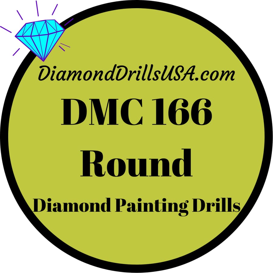 DMC 166 ROUND 5D Diamond Painting Drills Beads DMC 166