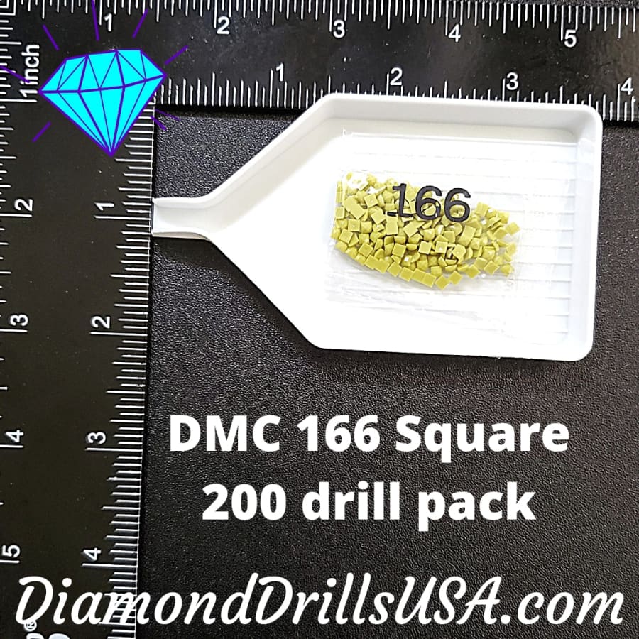 DMC 166 SQUARE 5D Diamond Painting Drills Beads DMC 166