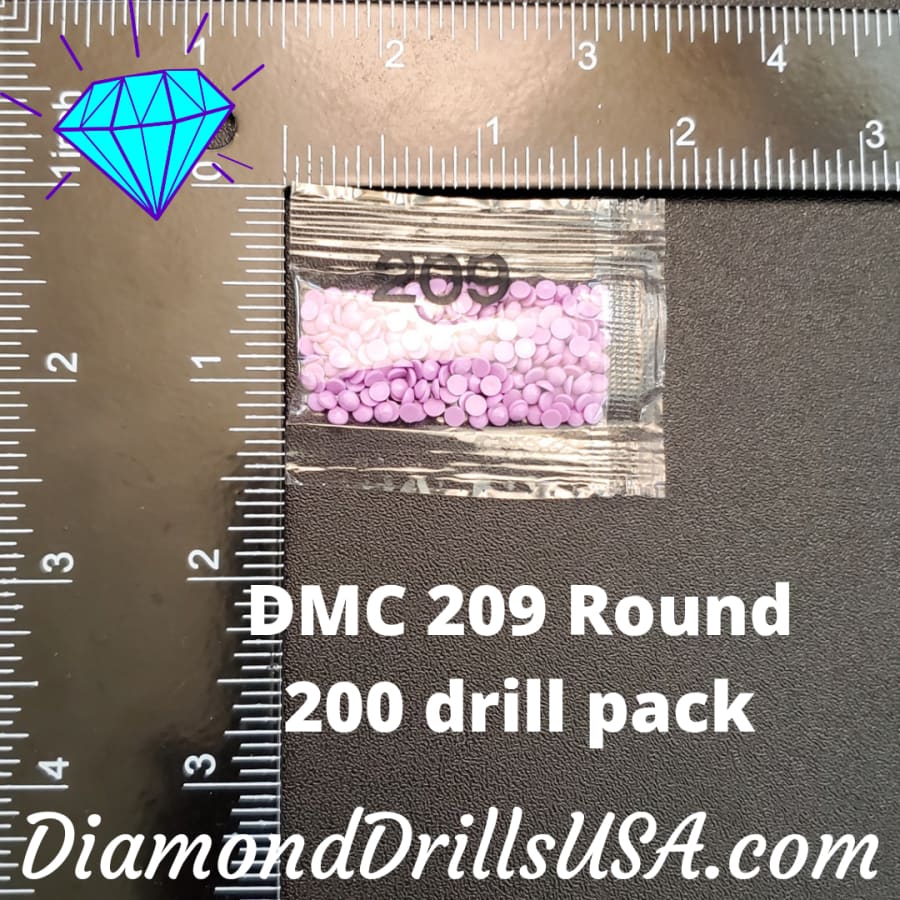 DMC 209 ROUND 5D Diamond Painting Drills Beads DMC 209 Dark