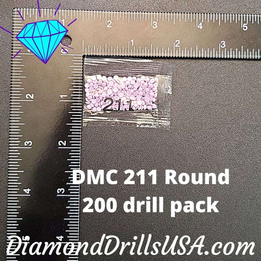 DMC 211 ROUND 5D Diamond Painting Drills Beads DMC 211 Light