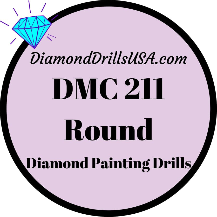 DMC 211 ROUND 5D Diamond Painting Drills Beads DMC 211 Light