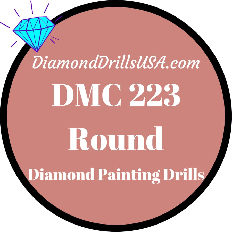 DMC 223 ROUND 5D Diamond Painting Drills Beads 223 Light