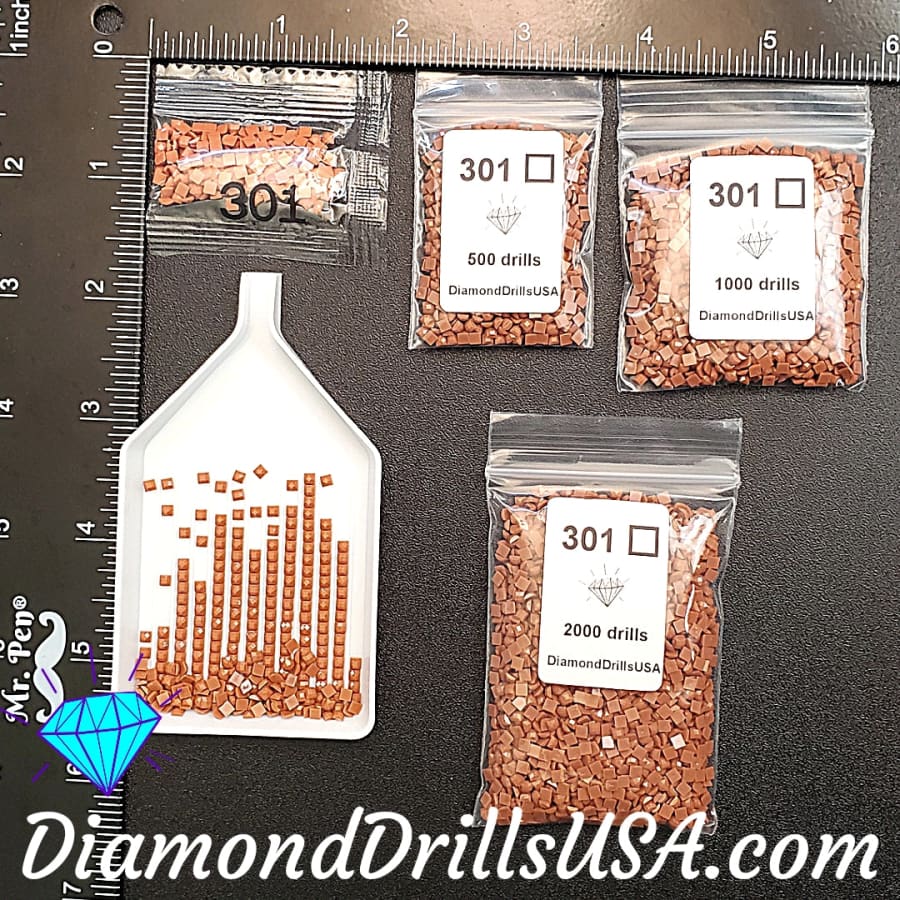 DMC 301 SQUARE 5D Diamond Painting Drills Beads DMC 301