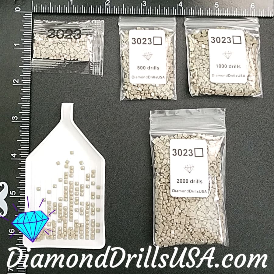 DMC 3023 SQUARE 5D Diamond Painting Drills Beads DMC 3023