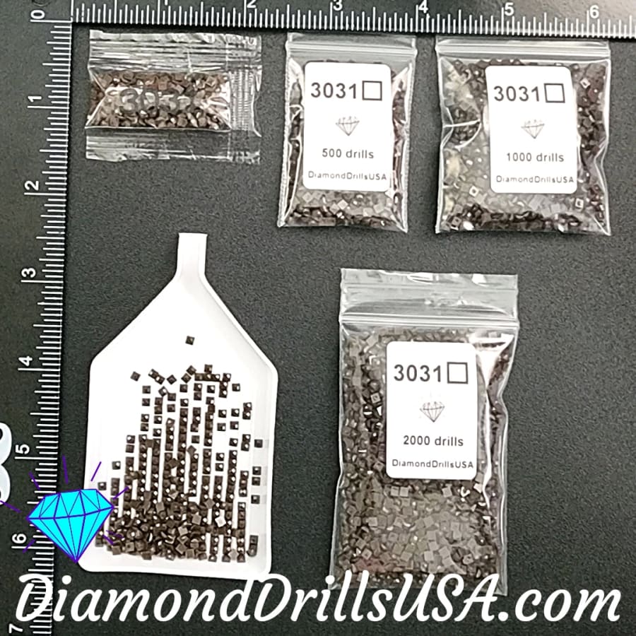 DMC 3031 SQUARE 5D Diamond Painting Drills Beads DMC 3031