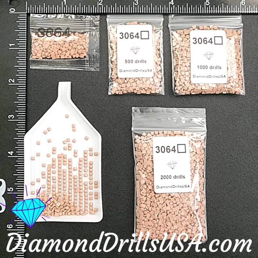 DMC 3064 SQUARE 5D Diamond Painting Drills Beads DMC 3064