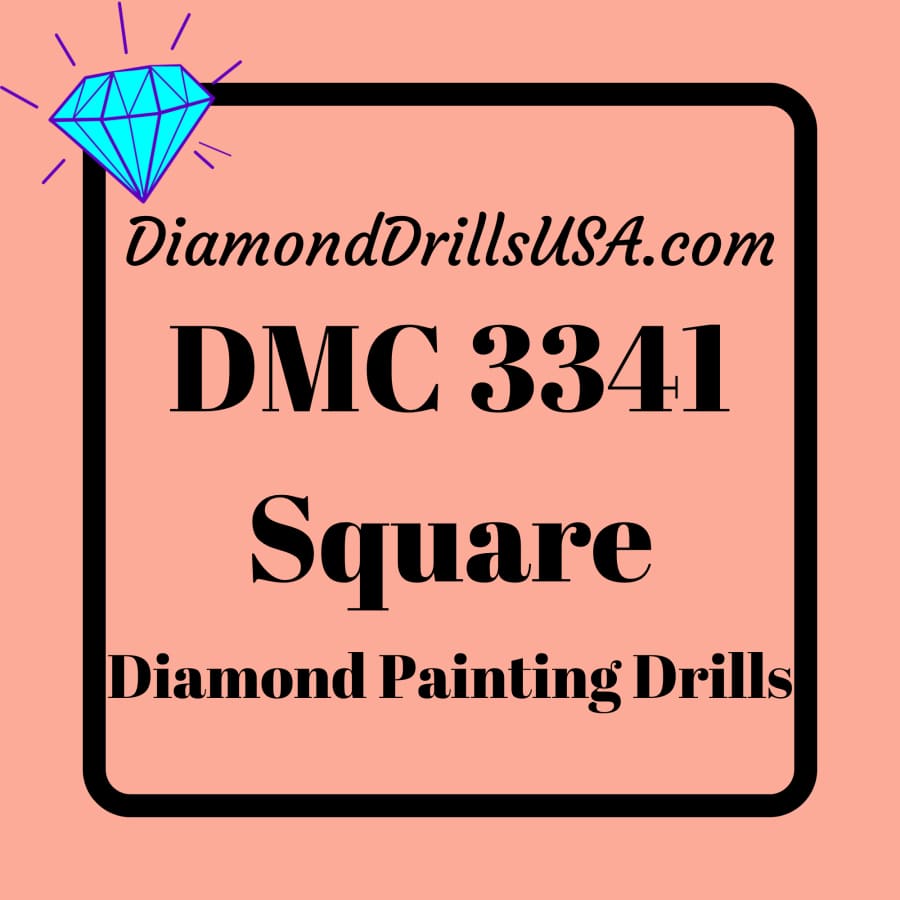DMC 3341 SQUARE 5D Diamond Painting Drills Beads DMC 3341