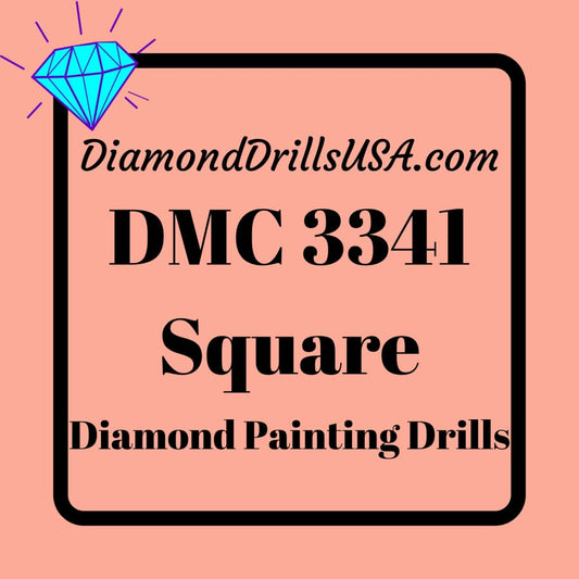 DMC 3341 SQUARE 5D Diamond Painting Drills Beads DMC 3341