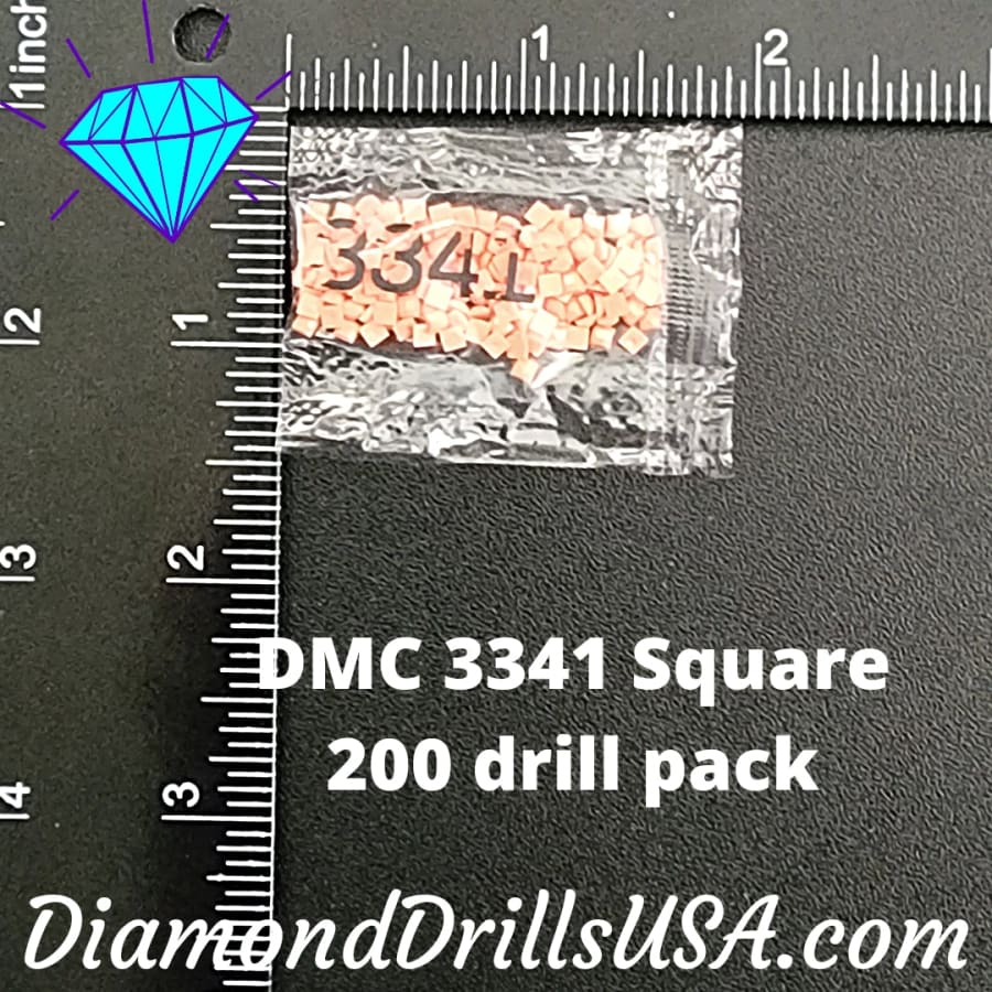 DMC 3341 SQUARE 5D Diamond Painting Drills Beads DMC 3341