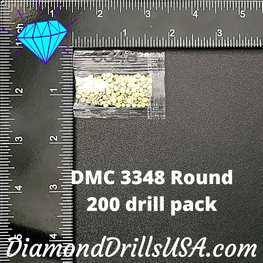 DMC 3348 ROUND 5D Diamond Painting Drills Beads DMC 3348