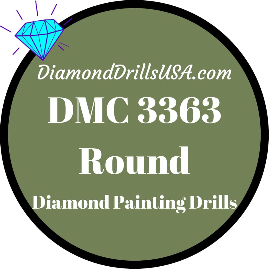 DMC 3363 ROUND 5D Diamond Painting Drills Beads DMC 3363
