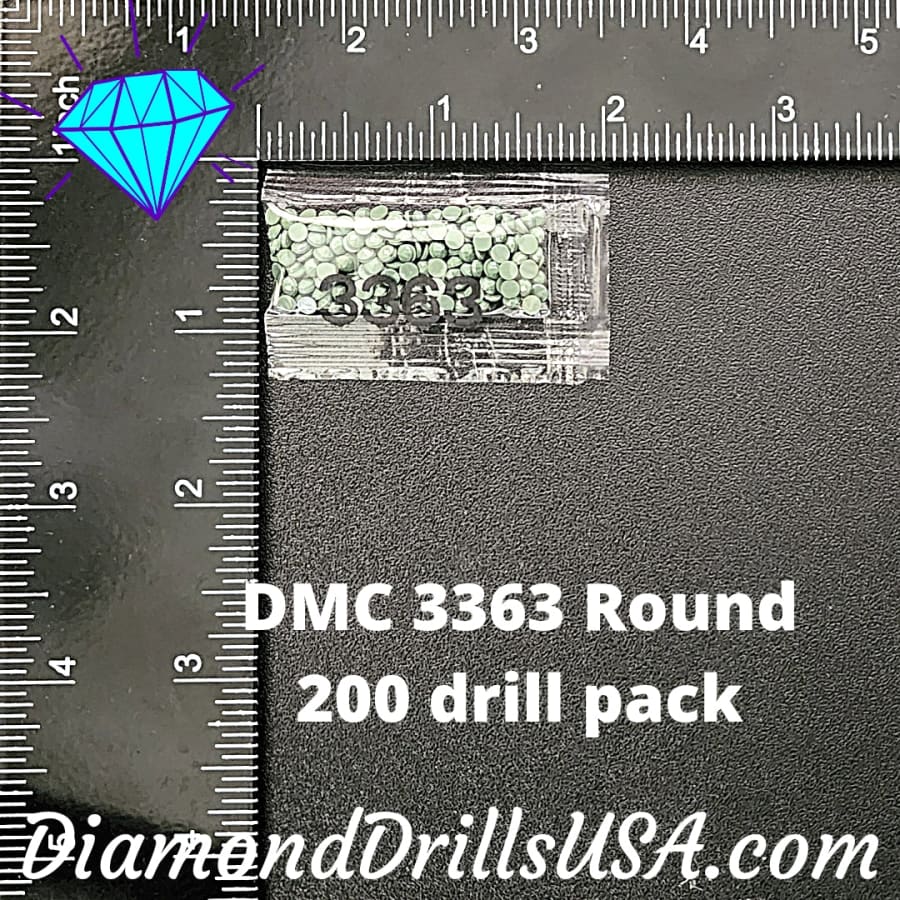 DMC 3363 ROUND 5D Diamond Painting Drills Beads DMC 3363