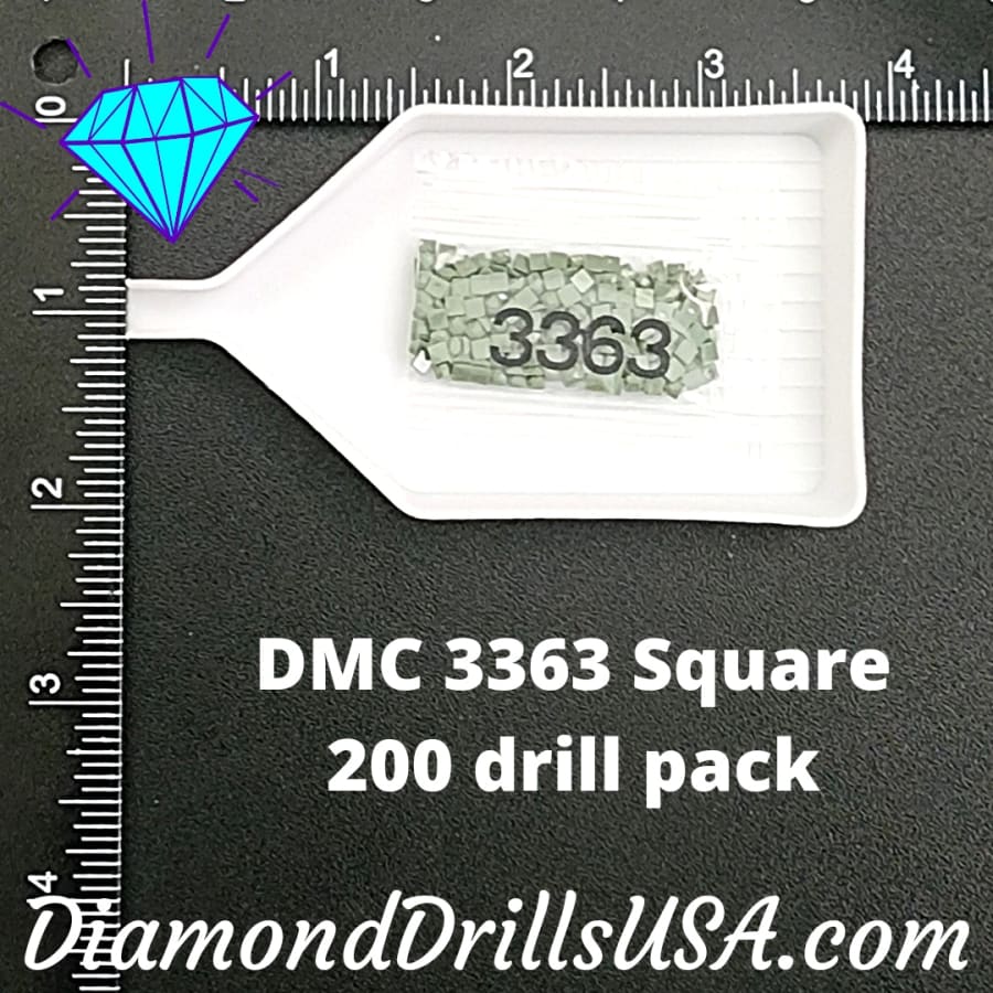 DMC 3363 SQUARE 5D Diamond Painting Drills Beads DMC 3363
