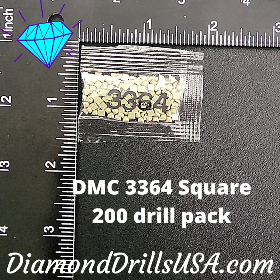 DMC 3364 SQUARE 5D Diamond Painting Drills DMC Beads 3364