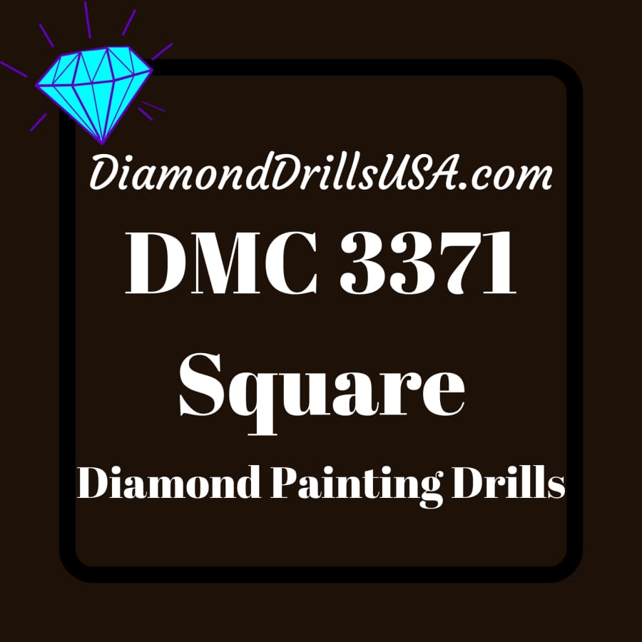 DMC 3371 SQUARE 5D Diamond Painting Drills Beads DMC 3371