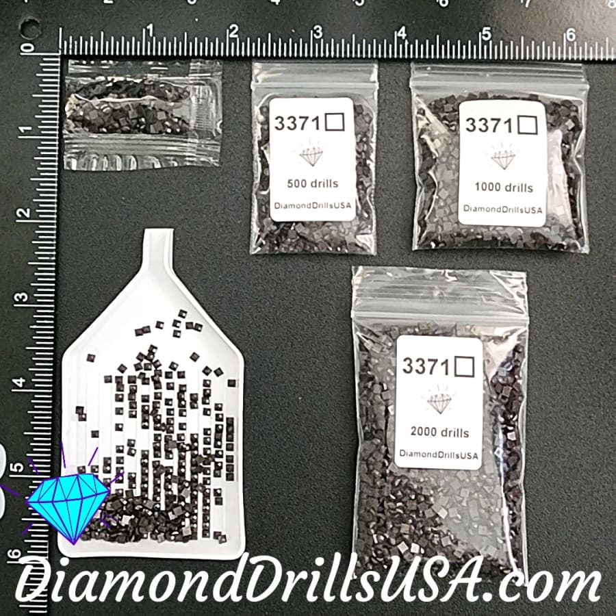 DMC 3371 SQUARE 5D Diamond Painting Drills Beads DMC 3371