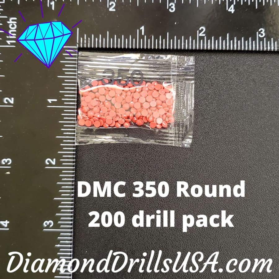 DMC 350 ROUND 5D Diamond Painting Drills DMC 350 Medium
