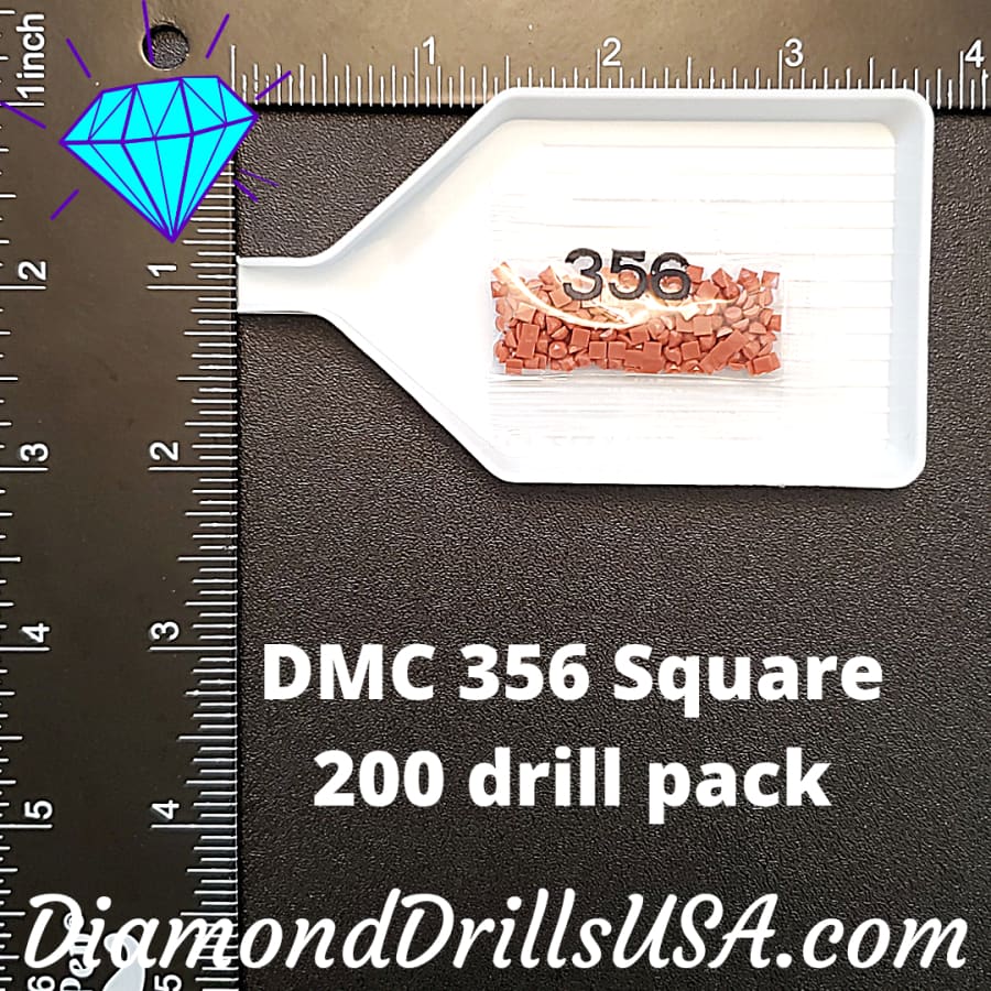 DMC 356 SQUARE 5D Diamond Painting Drills Beads DMC 356