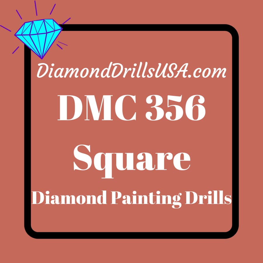 DMC 356 SQUARE 5D Diamond Painting Drills Beads DMC 356
