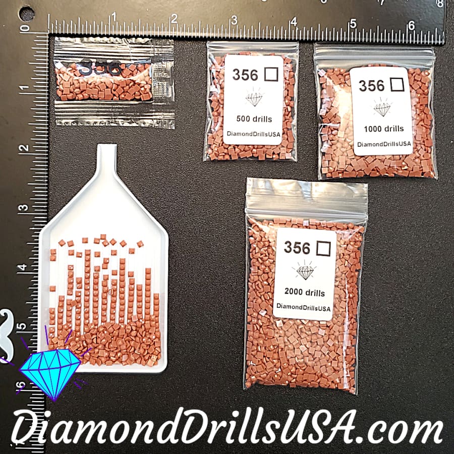 DMC 356 SQUARE 5D Diamond Painting Drills Beads DMC 356