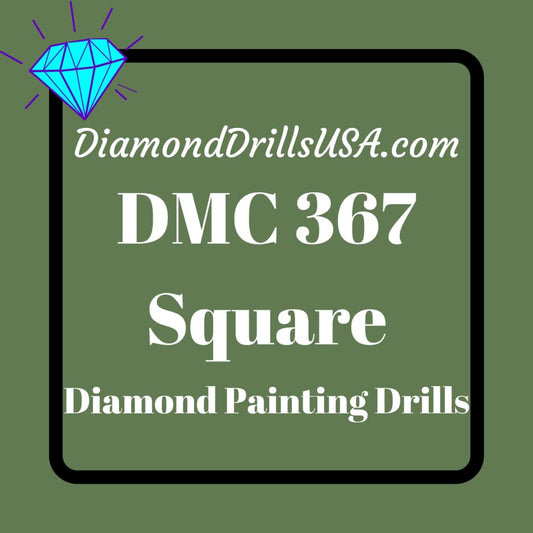 DMC 367 SQUARE 5D Diamond Painting Drills Beads DMC 367 Dark