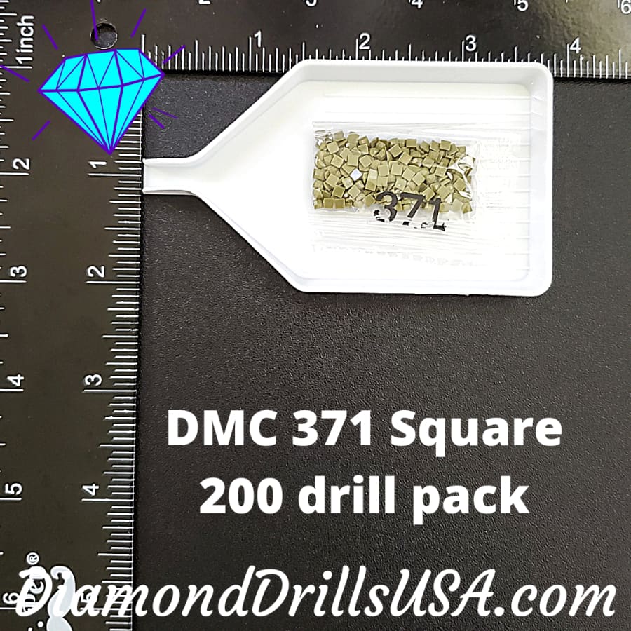 DMC 371 SQUARE 5D Diamond Painting Drills Beads DMC 371
