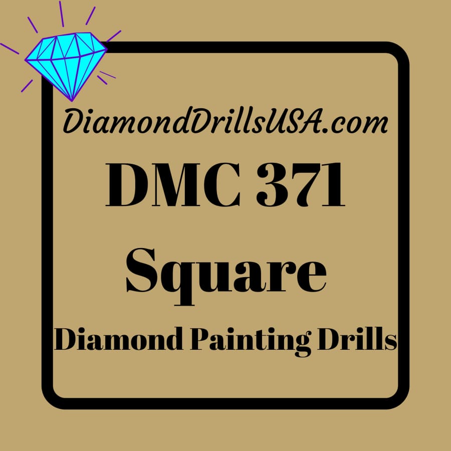 DMC 371 SQUARE 5D Diamond Painting Drills Beads DMC 371