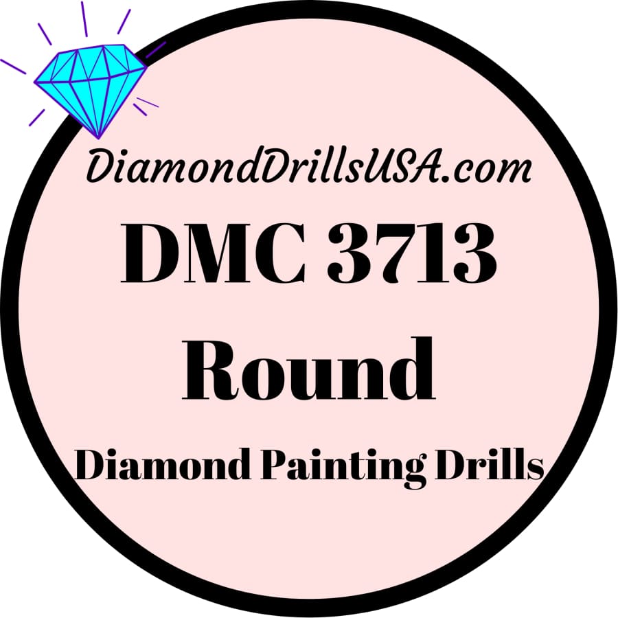 DMC 3713 ROUND 5D Diamond Painting Drills Beads DMC 3713