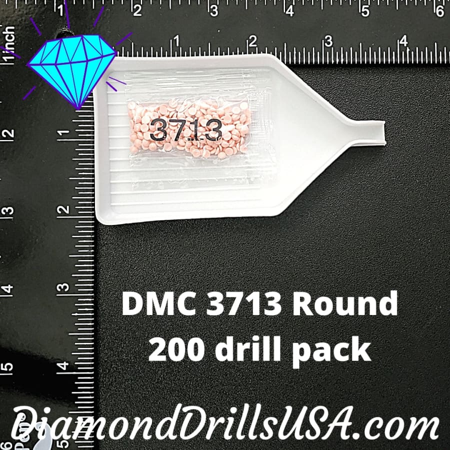 DMC 3713 ROUND 5D Diamond Painting Drills Beads DMC 3713