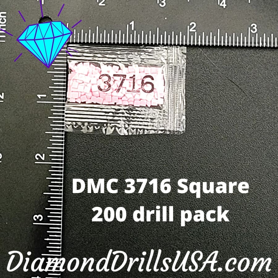 DMC 3716 SQUARE 5D Diamond Painting Drills Beads DMC 3716