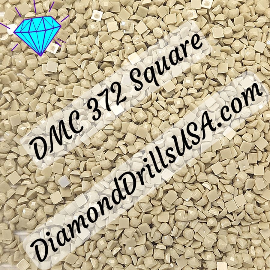 DMC 372 SQUARE 5D Diamond Painting Drills Beads DMC 372