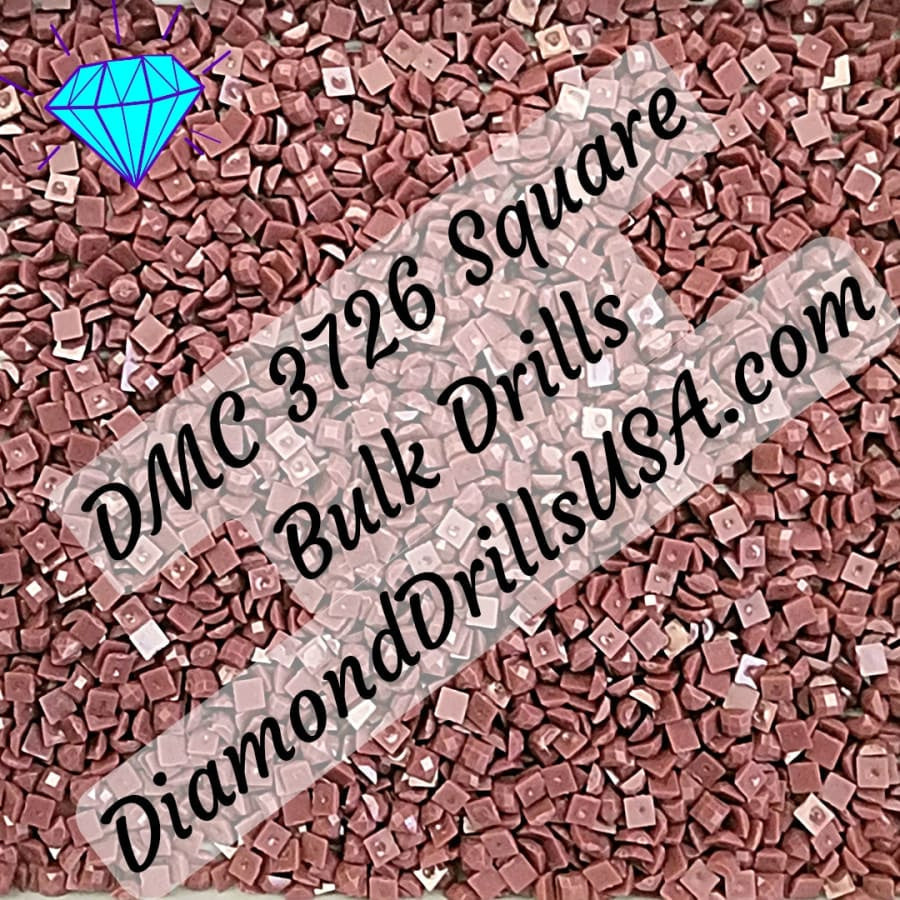 DMC 3726 SQUARE 5D Diamond Painting Drills Beads DMC 3726