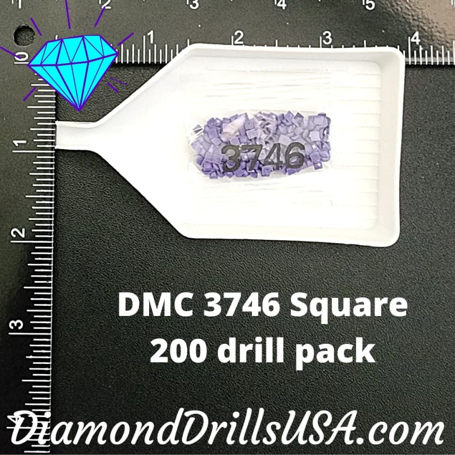 DMC 3746 SQUARE 5D Diamond Painting Drills Beads DMC 3746