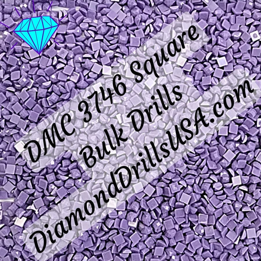 DMC 3746 SQUARE 5D Diamond Painting Drills Beads DMC 3746