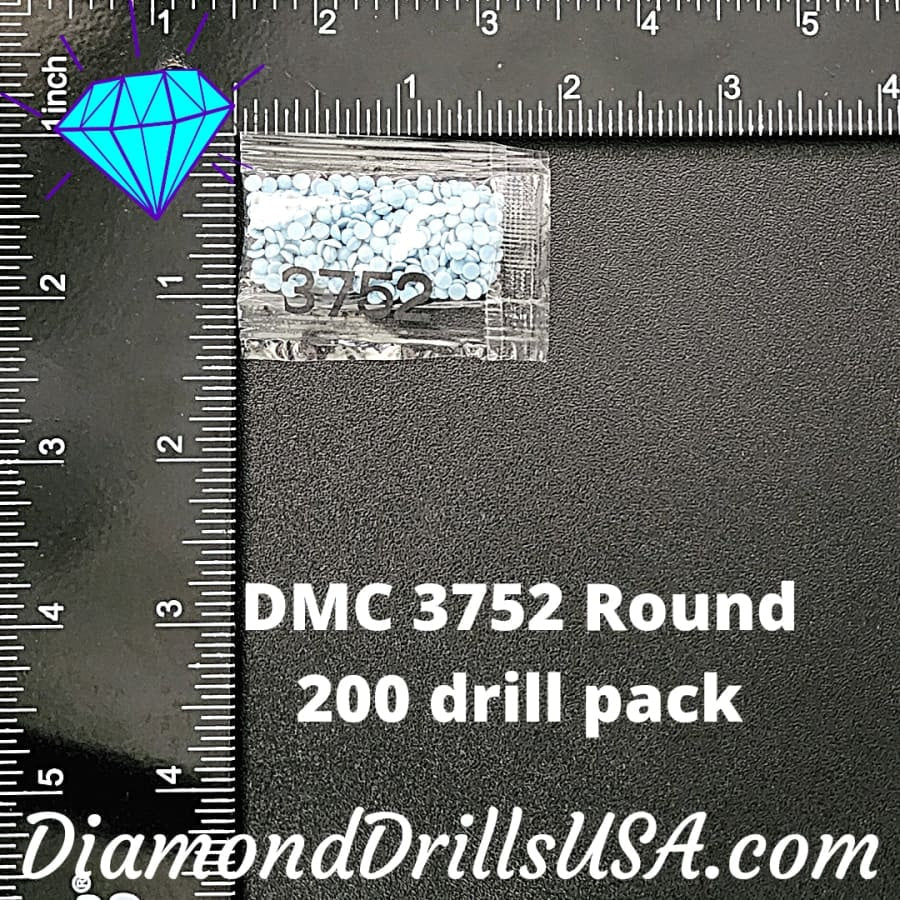 DMC 3752 ROUND 5D Diamond Painting Drills Beads DMC 3752