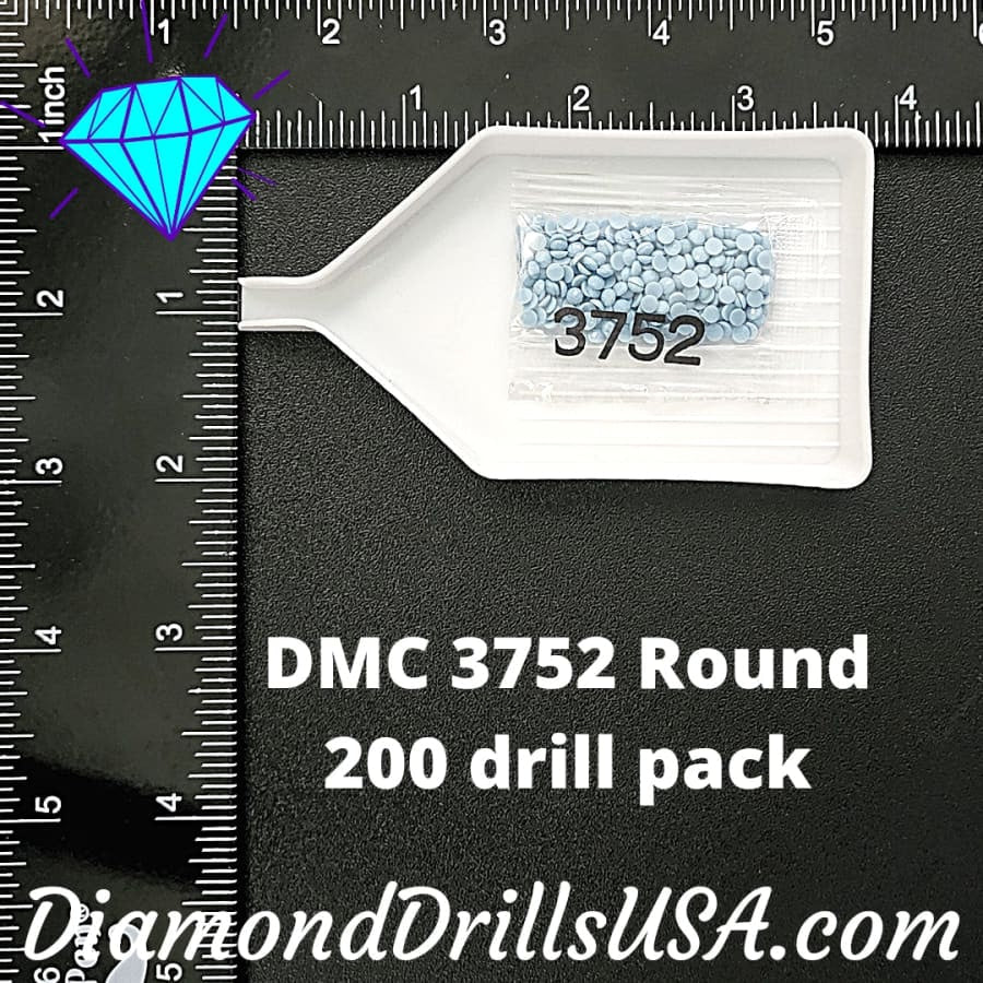 DMC 3752 ROUND 5D Diamond Painting Drills Beads DMC 3752
