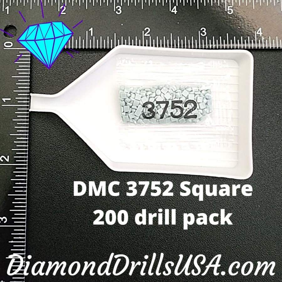 DMC 3752 SQUARE 5D Diamond Painting Drills Beads DMC 3752