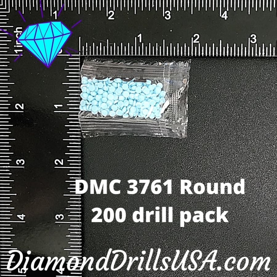 DMC 3761 ROUND 5D Diamond Painting Drills Beads DMC 3761