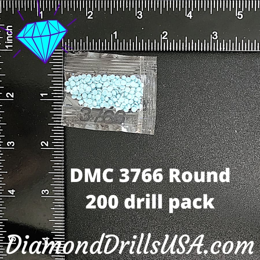DMC 3766 ROUND 5D Diamond Painting Drills Beads DMC 3766